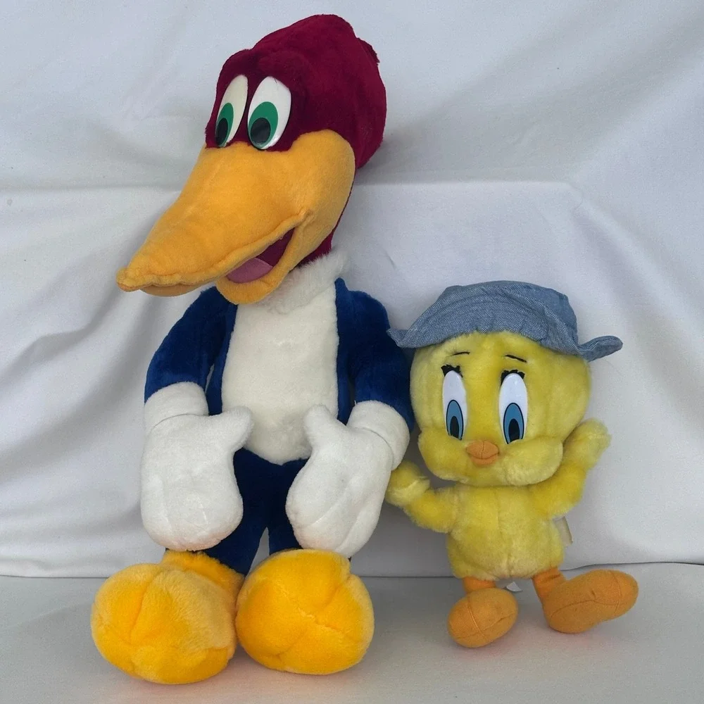 Vintage Tweety Bird Woody Woodpecker Plush Lot 1998 Ace Novelty‎ Looney Tunes - Picture 8 of 8